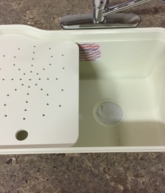 Under Surface Cutting Board - Left - Drain Holes