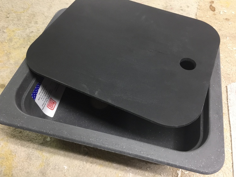 15 X 13 Bar Sink Cover Black