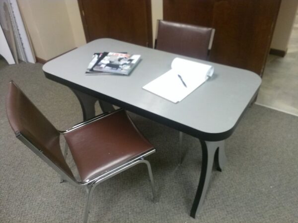 StoneCast 23 x 47 inch indoor outdoor table for patio, kitchen, or dining