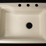19 x 25" single bowl rv kitchen sink