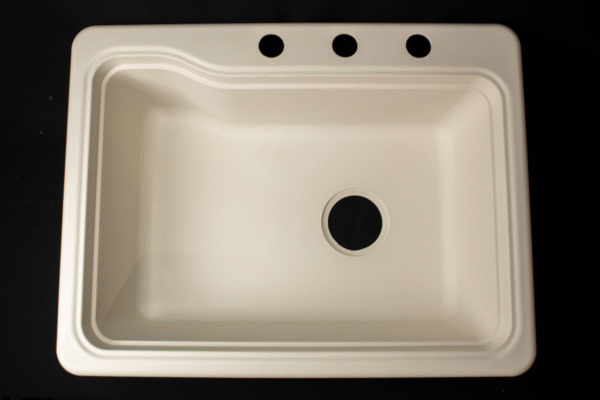 19 x 25" single bowl rv kitchen sink