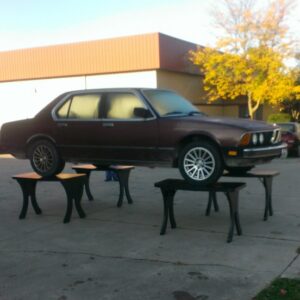 23 x 47 inch indoor outdoor table – durable multipurpose table for home and patio