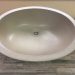17 x 20 inch undermount lavatory sink in brown fleck finish – bathroom sink closeout