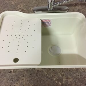 Under‑surface cutting board with left drain holes – durable kitchen accessory