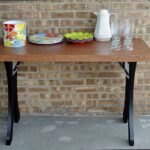 23 x 47 inch indoor outdoor table – durable multipurpose table for home and patio