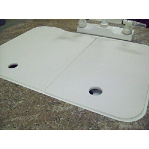 19 x 25 inch 60/40 white sink cover – protective kitchen sink accessory