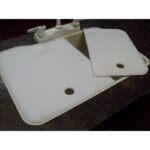 1925, 60/40 Kitchen Sink Covers - Cream 19 x 25 inch 60/40 cream sink cover – protective kitchen sink accessory