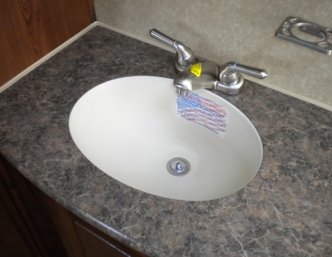 Laminate RV countertop for motorhome kitchen upgrade