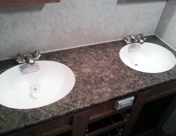 Laminate RV countertop for motorhome kitchen upgrade