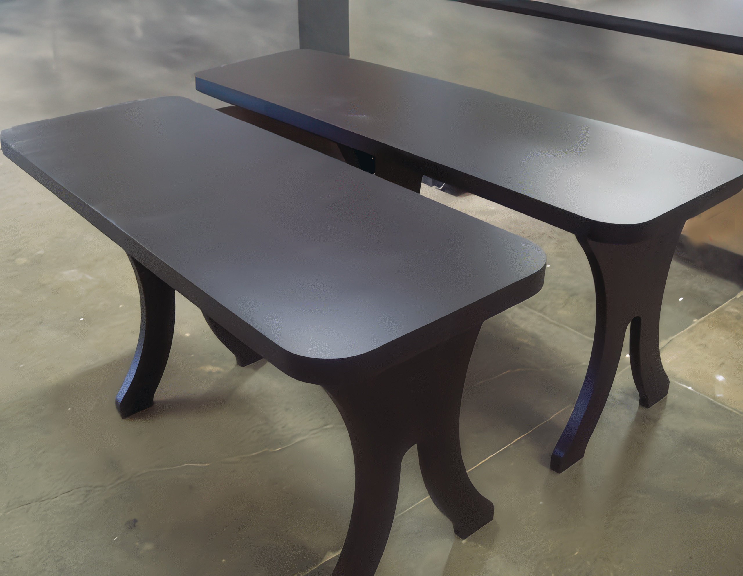 Solid surface dinette table
